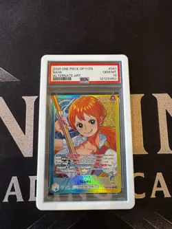One Piece A Fist of Divine Speed - Nami Leader Alt Art OP11-041 - PSA 10 - Image 1