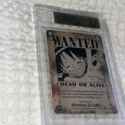 Beckett 9.5 2025 One Piece Carrying On His Will #OP13-118 Monkey D. Luffy Wanted - Image 2
