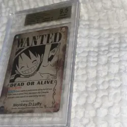 Beckett 9.5 2025 One Piece Carrying On His Will #OP13-118 Monkey D. Luffy Wanted - Image 3