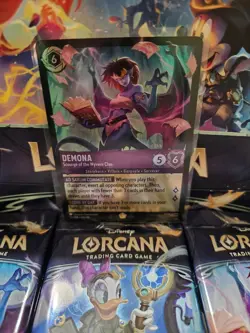 Disney Lorcana Demona 55/204 Rise of the Floodborn Rare, Whispers In The Well - Image 3