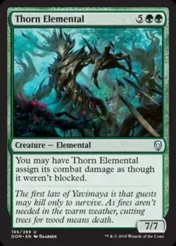 ~ Thorn Elemental ~ NM Foil ~ Dominaria ~ MTG ~ - Image 1