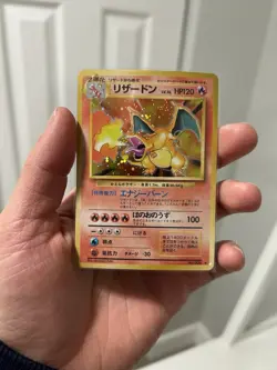 1999 TCG Pokemon Charizard Base Set Holo Rare Card No.006 Japanese Edition - Image 1