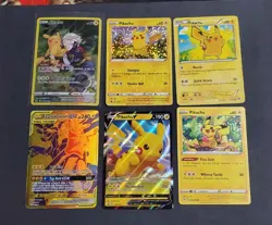 Pokemon TCG Pikachu Lot 6 Cards EN NM - Image 1