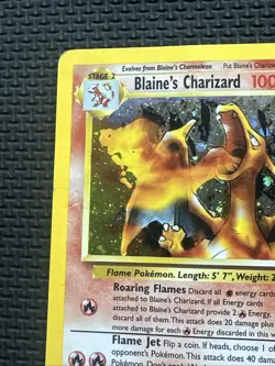 Blaine’s Charizard 2/132 Holo Rare Gym Challenge Pokemon Card HP / DMG - Image 2
