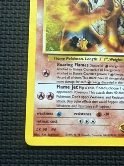 Blaine’s Charizard 2/132 Holo Rare Gym Challenge Pokemon Card HP / DMG - Image 5