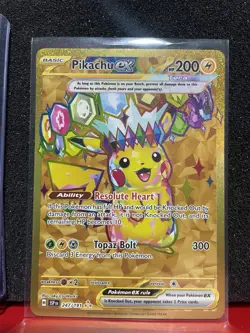 Surging Sparks Pikachu Set of 3 (Ex Full Art and Hyper Rare) Pokemon Cards TCG - Image 2