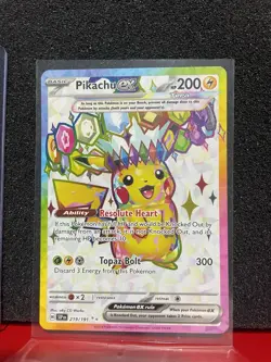 Surging Sparks Pikachu Set of 3 (Ex Full Art and Hyper Rare) Pokemon Cards TCG - Image 3