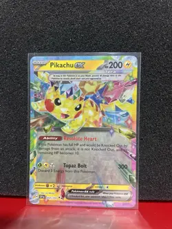 Surging Sparks Pikachu Set of 3 (Ex Full Art and Hyper Rare) Pokemon Cards TCG - Image 4