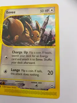 Pokemon Card - Non-Holo Eevee 75/147 Aquapolis *EX* e-Card Common - Image 5