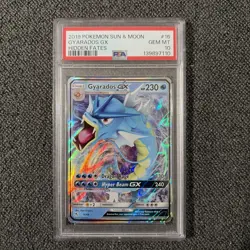 2019 Pokemon Sun & Moon Gyarados GX Hidden Fates PSA 10 Card - Image 1