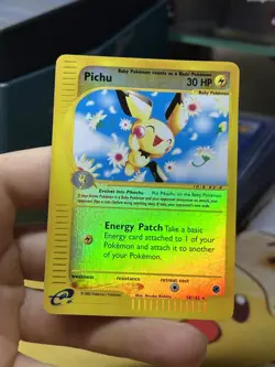 #3 Pichu 58/165 Expedition 2002 Reverse Holo E-Series Vintage Pokemon Card TCG - Image 3