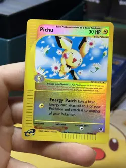#3 Pichu 58/165 Expedition 2002 Reverse Holo E-Series Vintage Pokemon Card TCG - Image 4