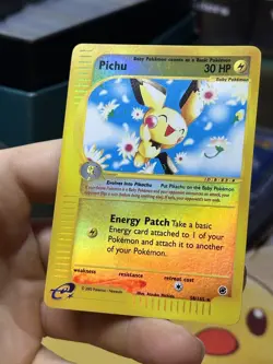 #3 Pichu 58/165 Expedition 2002 Reverse Holo E-Series Vintage Pokemon Card TCG - Image 5
