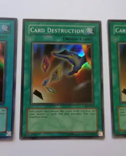 Playset: 3x Card Destruction SDY-042 (Super Rare, Unlimited, Moderately Played) - Image 4