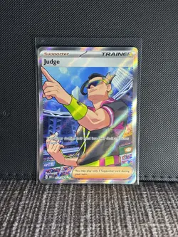 Pokemon Card Judge 222/182 Full Art Destined Rivals Trainer Near Mint - Image 1