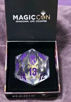 MTG MagicCon Spindown Life Counter ▪ EXCLUSIVE 2024 ▪ 55mm D20 Dice - Image 1