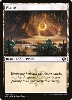 x8 Plains AFR MTG 265/281 BASIC LAND M/NM 8x - Image 1