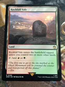 MTG - 1x Rockfall Vale - Doctor Who NM - Image 1
