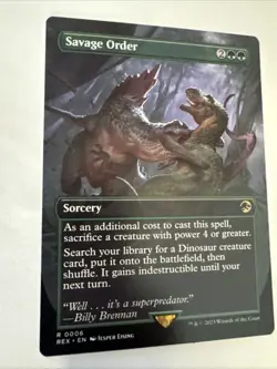 Savage Order (Borderless) Universes Beyond: Jurassic Pikachu World Collection... - Image 2