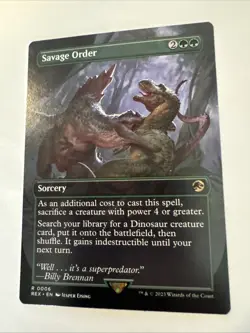 Savage Order (Borderless) Universes Beyond: Jurassic Pikachu World Collection... - Image 3