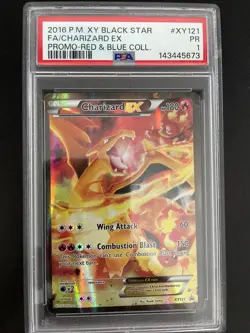 Pokemon XY Black Star Promo Charizard EX #XY121 PSA 1 - Image 1