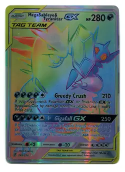*Mega Sableye & Tyranitar GX Secret Rare Holo Unified Minds 245/236 Pokemon TCG* - Image 1