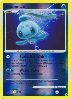 Pokemon Diamond & Pearl Majestic Dawn Phione Reverse Holo Rare 12/100 - Image 1