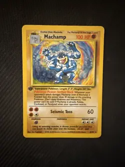 Pokemon TCG Machamp Base Set 8/102 Holo 1st Edition Holo Rare - Image 3