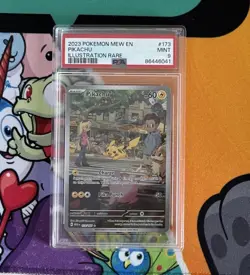2023 Pokemon MEW En Pikachu Illustration Rare #173 PSA 9 Mint - Image 1