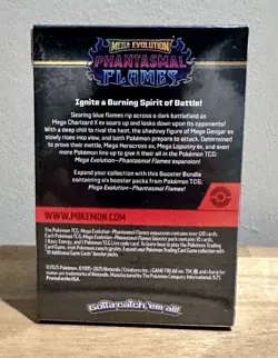 Pokemon TCG Mega Evolution Phantasmal Flames Booster Bundle NEW Sealed - Image 3