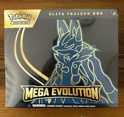 Pokemon Elite Trainer Box Mega Evolution Lucario English TCG - Image 1