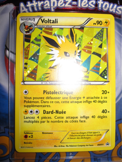 POKEMON PROMO EEVEE EVOLUTIONS (◕‿◕✿) VOLTALI FRENCH JOLTEON BW91 FOIL N/MINT - Image 1
