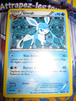 POKEMON PROMO EEVEE EVOLUTIONS (◕‿◕✿) GIVRALI FRENCH GLACEON BW90 FOIL N/MINT - Image 1