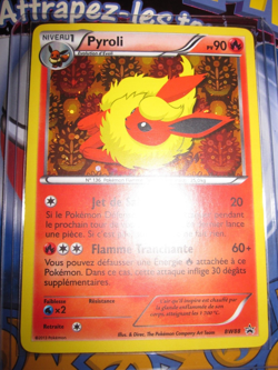 POKEMON PROMO EEVEE EVOLUTIONS (◕‿◕✿) PYROLI FRENCH FLAREON BW88 FOIL N/MINT - Image 1