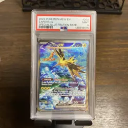 2023 POKEMON MEW EN-151 SPECIAL ILLUSTRATION RARE #202 ZAPDOS EX PSA 9 - Image 1