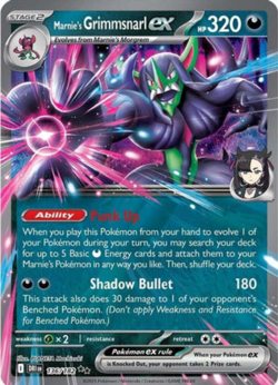 Pokemon - Destined Rivals - Grimmsnarl EX 136/182 - Condition (MINT) - Image 1