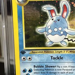 2000 Pokemon Neo Genesis 1st Edition Azumarill CGC NM 7! - Image 2