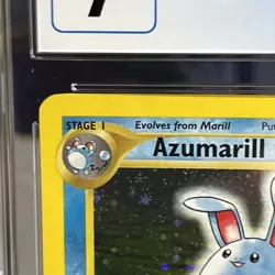 2000 Pokemon Neo Genesis 1st Edition Azumarill CGC NM 7! - Image 3