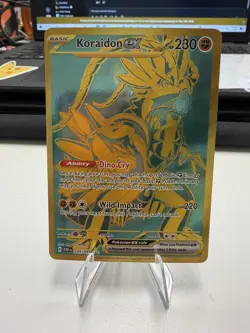 Pokemon TCG Koraidon ex Gold 245/091 Paldean Fates Hyper Rare - Image 1