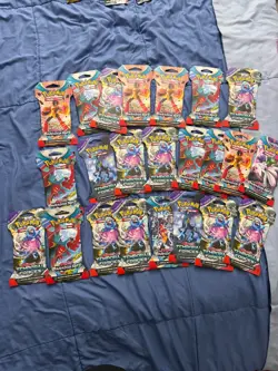 21 Pokemon Temporal Forces/Paradox Rift Blister Packs. RARE and FREE SHIPPING! - Image 1