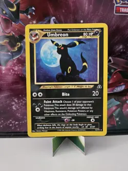 Pokemon Nachtara Umbreon 13/75 Holo Rare Neo Entdeckung 2001 Vintage Englisch - Image 1