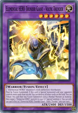 MZMU-EN029 Elemental HERO Thunder Giant - Voltic Thunder Super YuGiOh! PRE ORD - Image 1