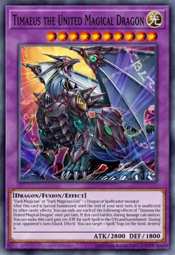 MZMU-EN012 Timaeus the United Magical Dragon Ultra Rare YuGiOh! PRE ORDER - Image 1