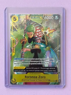 One piece TCG OP14 - Treasure Rare (TR) Zoro France exclusive - Image 1
