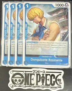 4 x One Piece OP12-048 C Donquixote Rosinante - ENG - Regular - Playset - NM/M - Image 1