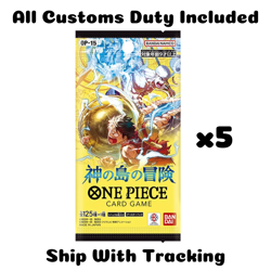 ONE PIECE TCG CARD ADVENTURE ON GOD'S ISLAND OP15 SET 5 PACKS AUTHENTIC JAPANESE - Image 1