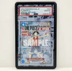 ONE PIECE CCG EXTENDED ART ACRYLIC ALLOY CASE CARD LUFFY P-055 P US VOYAGE L28 - Image 1