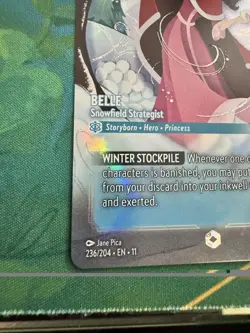 Disney Lorcana - Belle Snowfield Strategist Winterspell - Enchanted 236/204 - Image 3