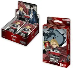 Union Arena Card Booster Box w/ 16 packs Full Metal Alchemist + Starter Deck - Image 1