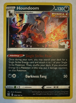 Houndoom 096/163 Stamped Prize Pack Series Card Holo NEAR MINT - Image 1